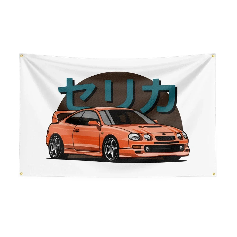 Toyota Celica JDM Car Banner Flag