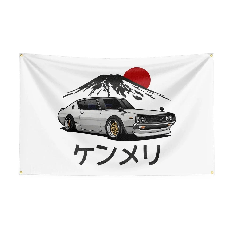 Datsun Fuji JDM Car Banner Flag