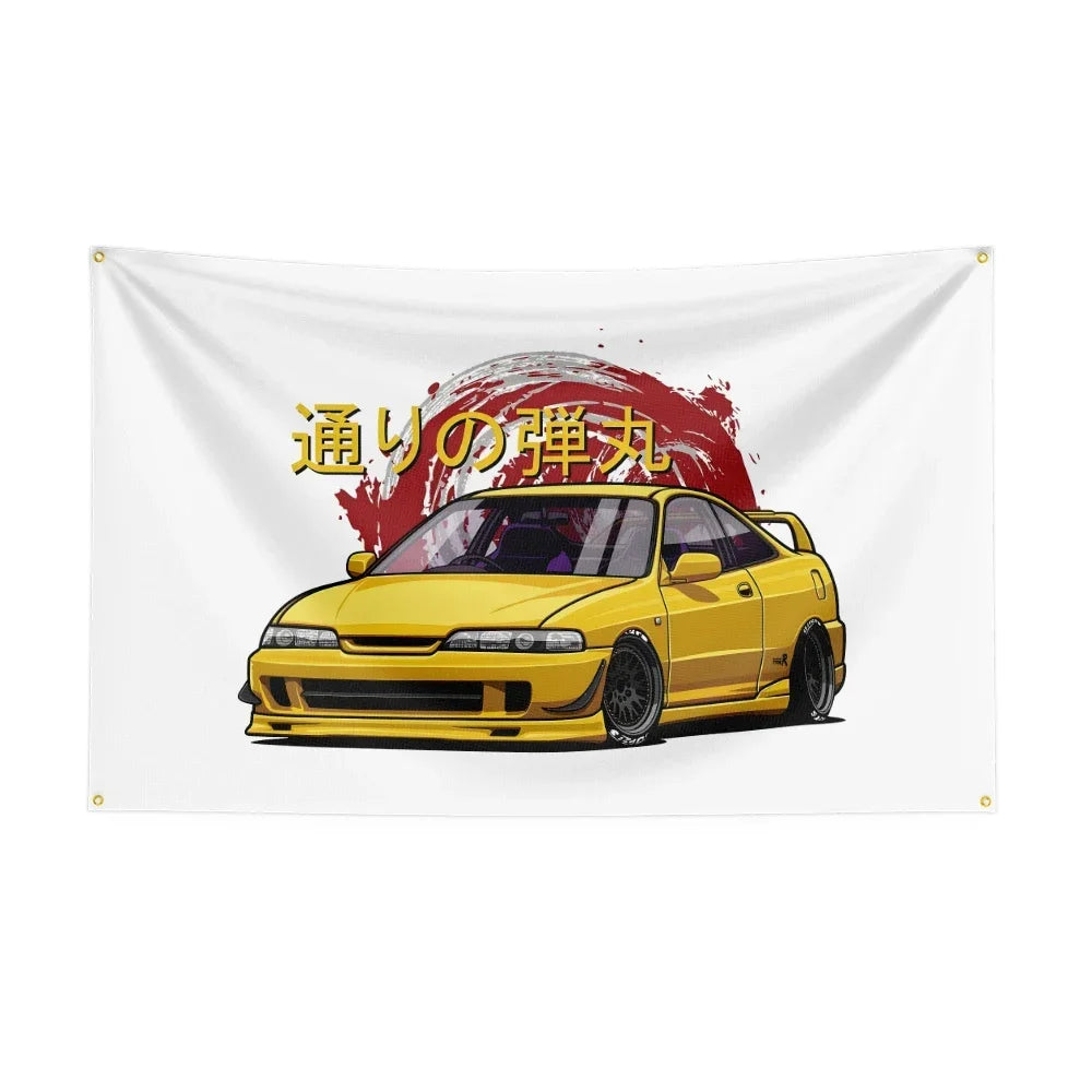 Honda Integra DC2 Type R JDM Car Banner Flag