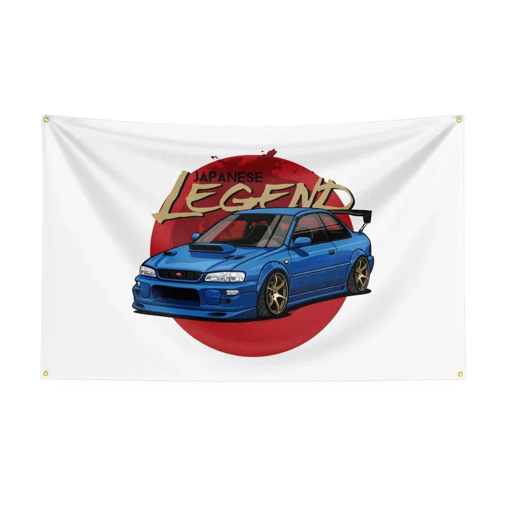 Subaru WRX STI JDM Car Banner Flag