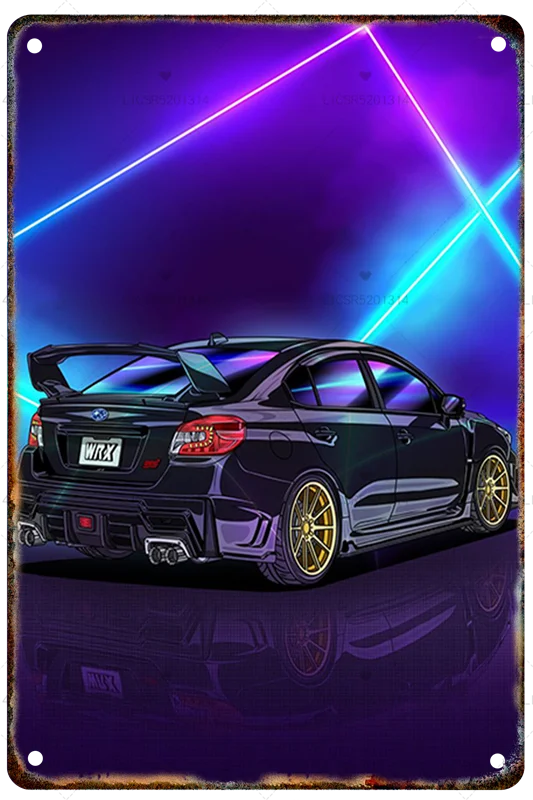 JDM Metal Car Poster – Select from Multiple Variations