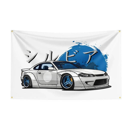 Silvia S15 JDM Car Banner Flag