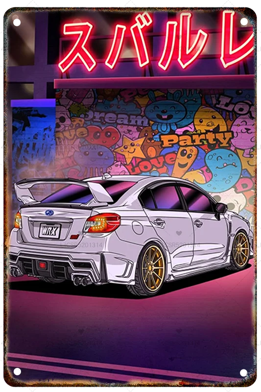 JDM Metal Car Poster – Select from Multiple Variations