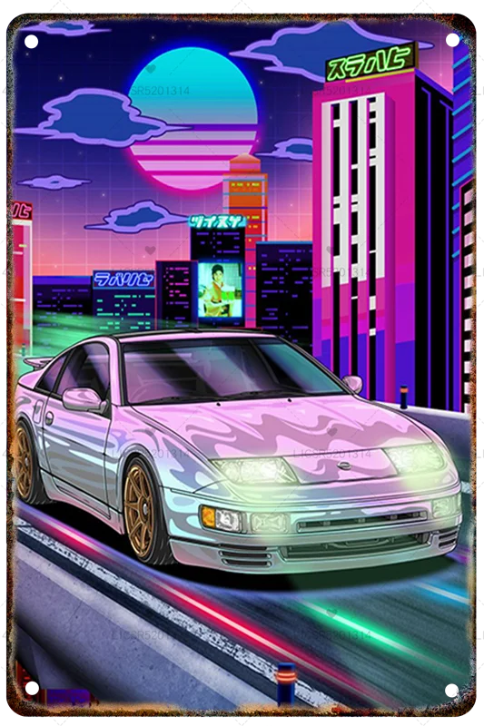 JDM Metal Car Poster – Select from Multiple Variations